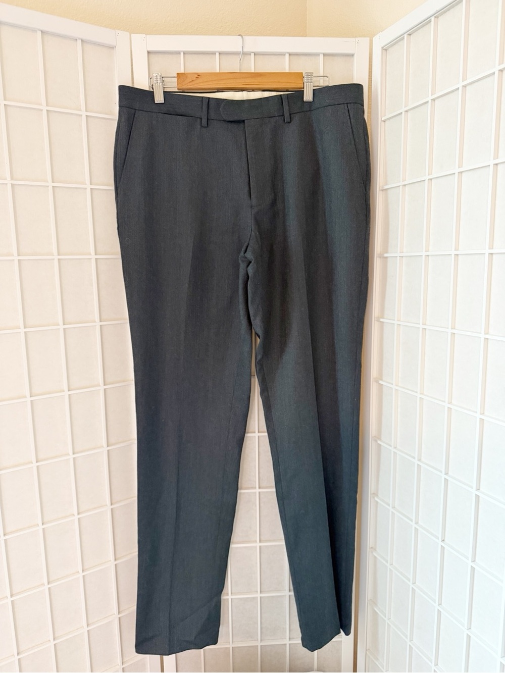NWT J.Crew Bowery 100% Wool Gray Dress Pant | Slim Fit 34x34